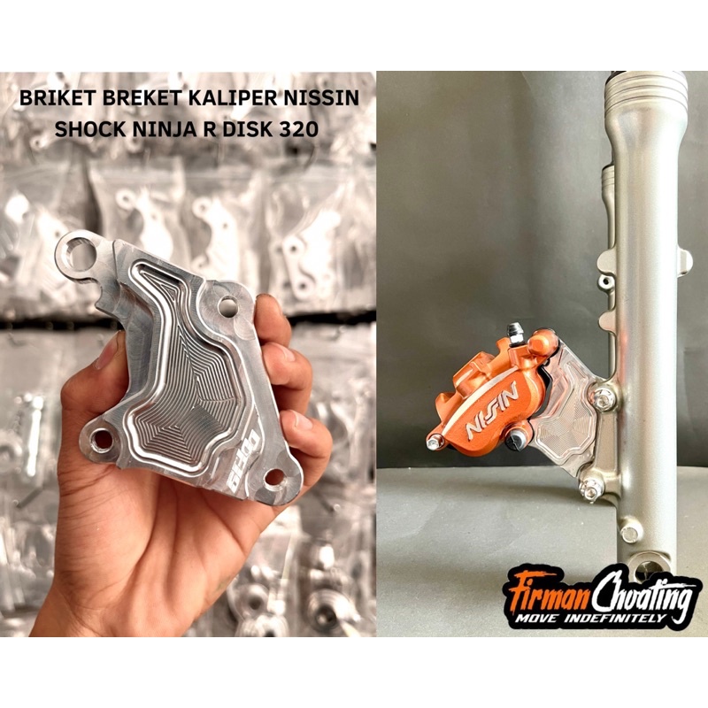 Briket breket kaliper nissin/Rcb Pnp shock ninja R disk 320mm
