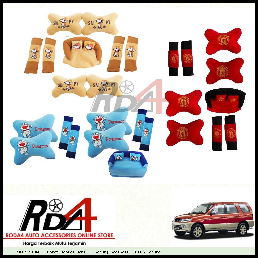 Paket Bantal Mobil - Sarung Seatbelt  9 PCS Taruna