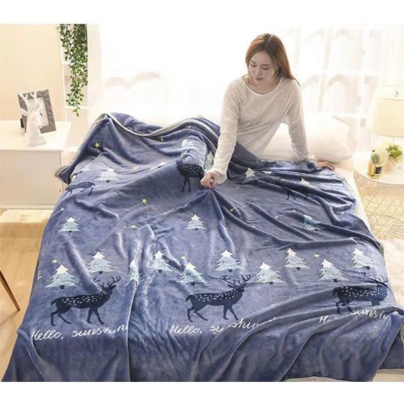 RANDOM - SELIMUT SUTRA BULU HALUS UK. 150 x 200