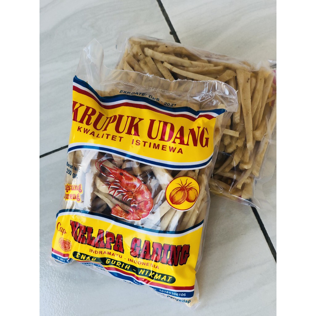 

Kerupuk ikan dan udang 'Stik' CAP KRUPUK KELAPA GADING