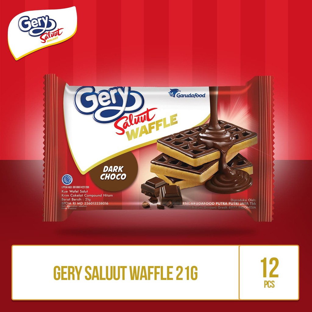 

PROMO GERY WAFFLE SALUUT COKLAT - 21G X 12 PCS (WALS5) TERMURAH
