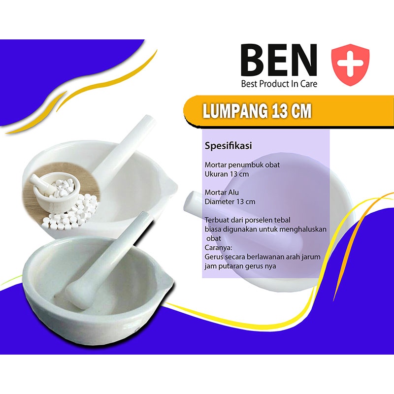 Lumpang Obat Panjang 13 cm