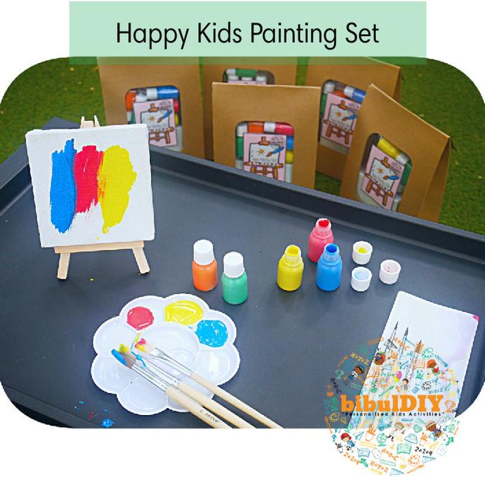 

BAYAR DITEMPAT Happy Kids Painting Set | Paket Melukis Anak/CAT AKRILIK SET/CAT AKRILIK SET 24 WARNA/CAT AKRILIK PASTEL/CAT AIR/CAT AIR LUKIS SET/CAT AIR GIOTTO/KUAS LUKIS 1 SET/KUAS LUKIS KECIL/KUAS LUKIS LENGKAP/KANVAS LUKIS/KANVAS LUKIS SKETSA/KANVAS