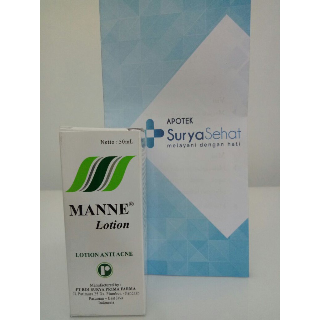 MANNE Lotion Anti Acne 50 ml - Obat Jerawat Cair Manne Lotion