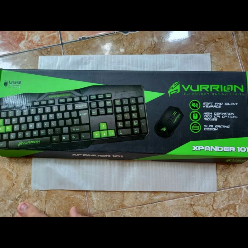 Keyboard + Mouse USB Vurrion Xpander