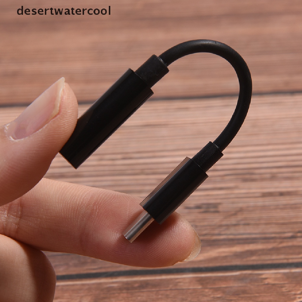 Deid Kabel Adapter USB 3.1 Tipe C male Ke 3.5 AUX Untuk Earphone