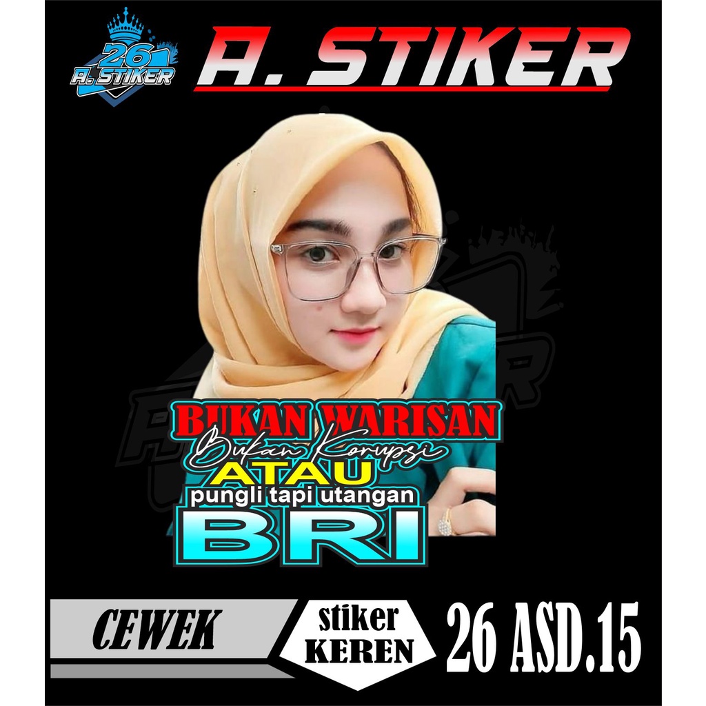 stiker cewek stiker mobil stiker motor stiker pintu mobil