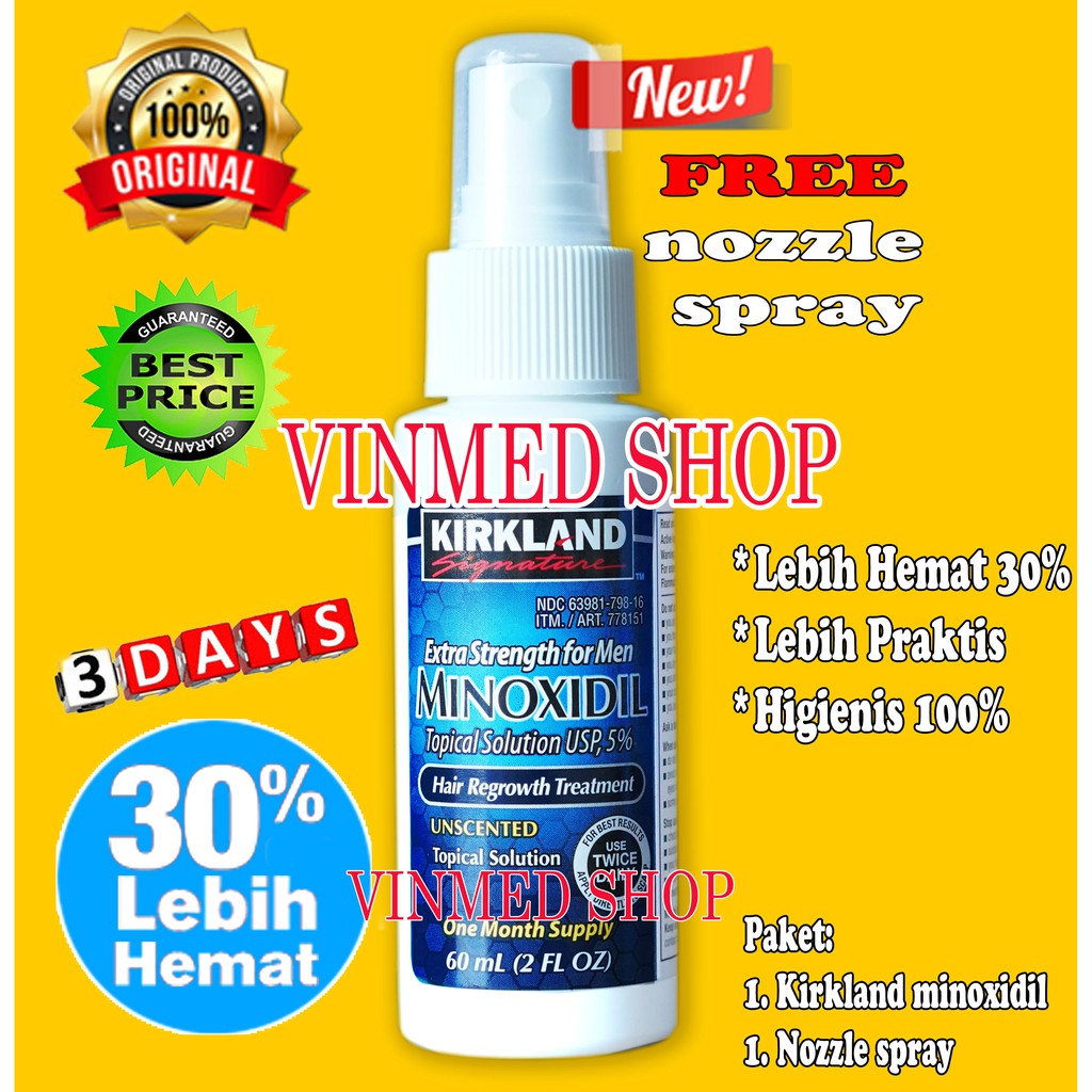 Minoxidil 5% NEW with nozzle spray