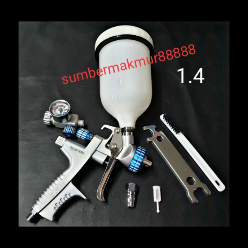 Spray gun sgl jet 5000 nozzle 1.4mm alat semprot cat