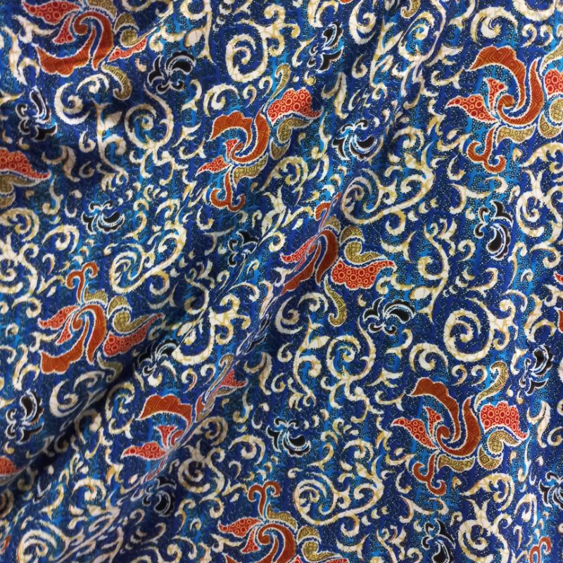kain batik meteran biru -50cm