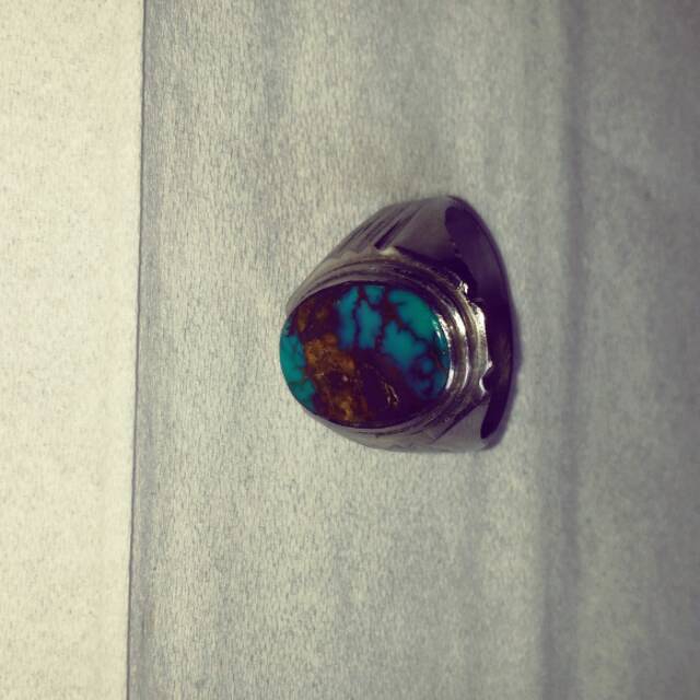 Batu akik pirus persia urat emas