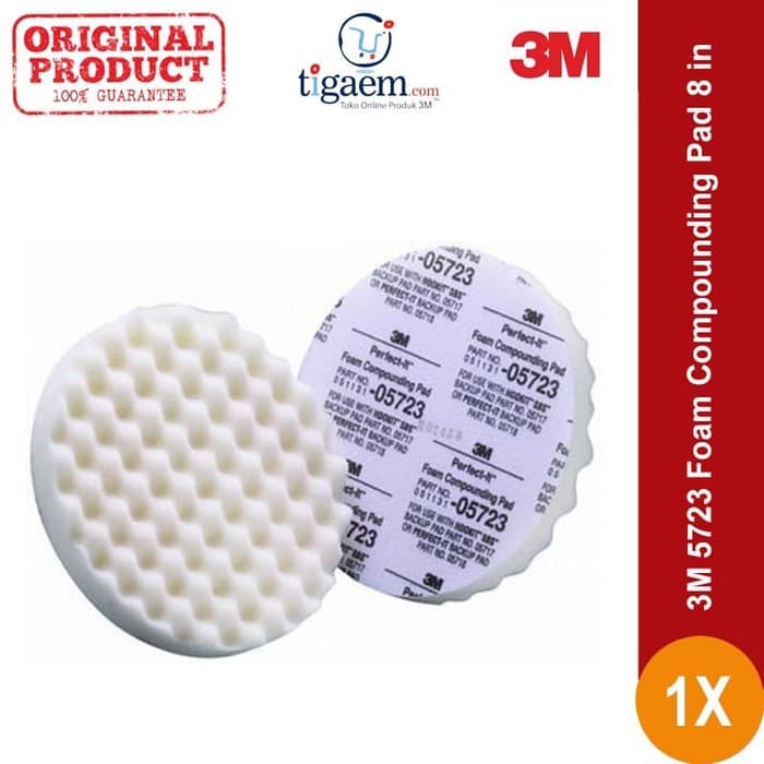 

3M 5723 Foam Compounding Pad 8 in - Alat untuk Memoles Body Mobil