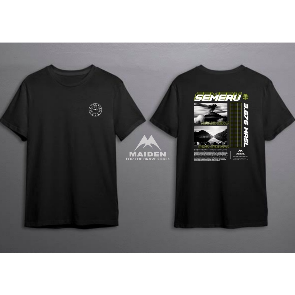 KAOS OUTDOOR PENDAKI GUNUNG SEMERU BAJU ADVENTURE STREETWEAR DISTRO MURAH KAOS PRIA PAKAIAN Pria