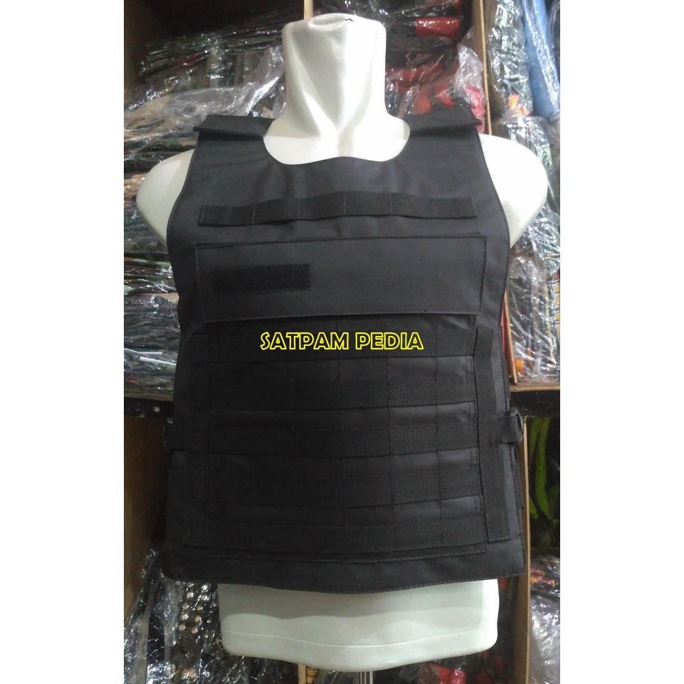 Rompi Vest Paintball Hitam - Rompi Motor Hitam