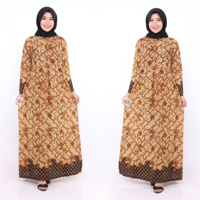 Batik couple keluarga sania ruffle ori ndoro jowi || Bisa Satuan-Gamis