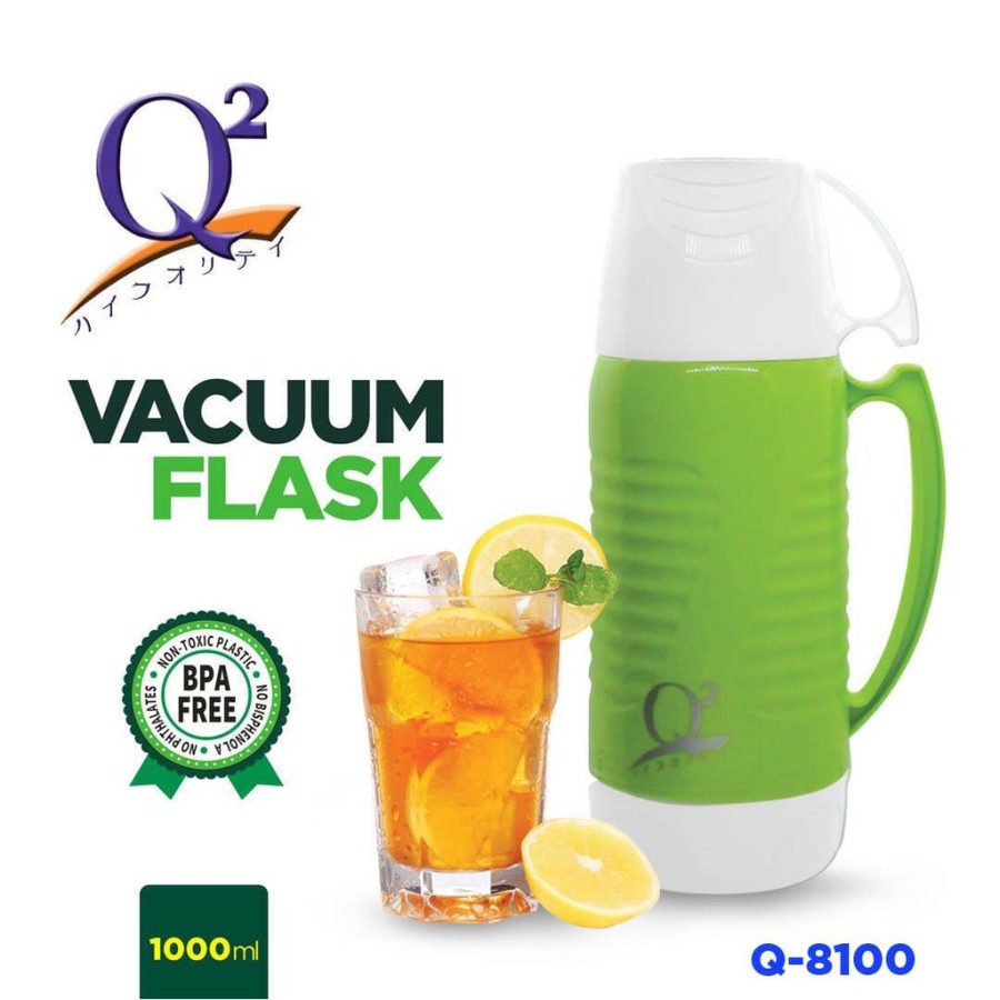 Vacum flask thermos Q2-8100 minum tahan panas dan dingin 1000ml