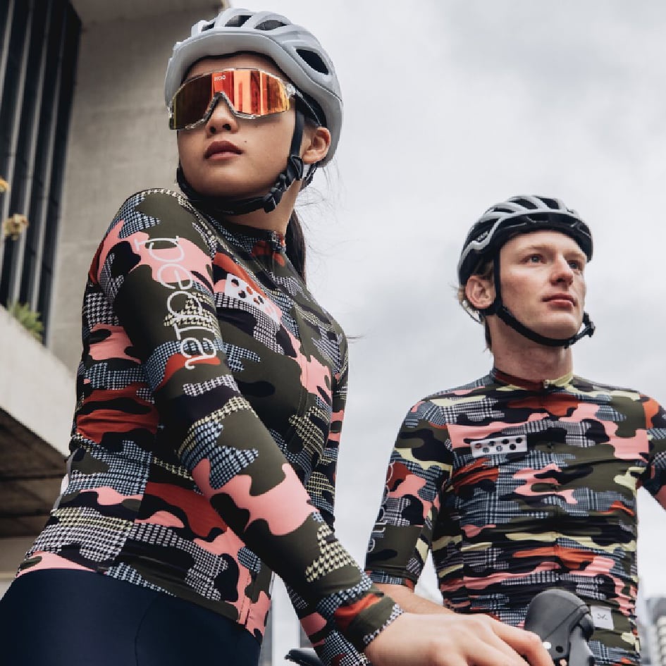 baju sepeda balap roadbike Pedla Jersey HoundsCamo Lunaluxe warna city olive  pria wanita mtb lengan