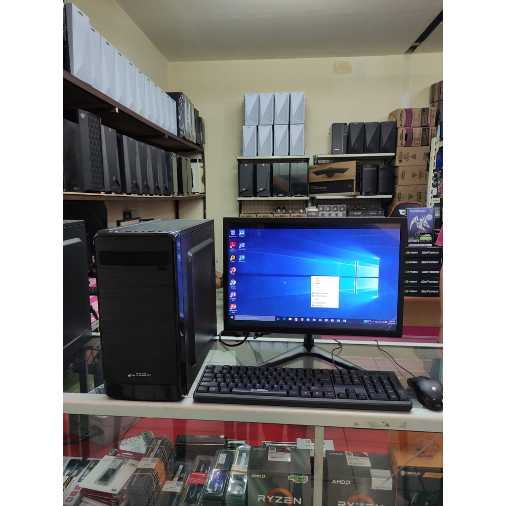 pc core i3 ddr3 4gb hdd 320gb led 19in keyboard mouse