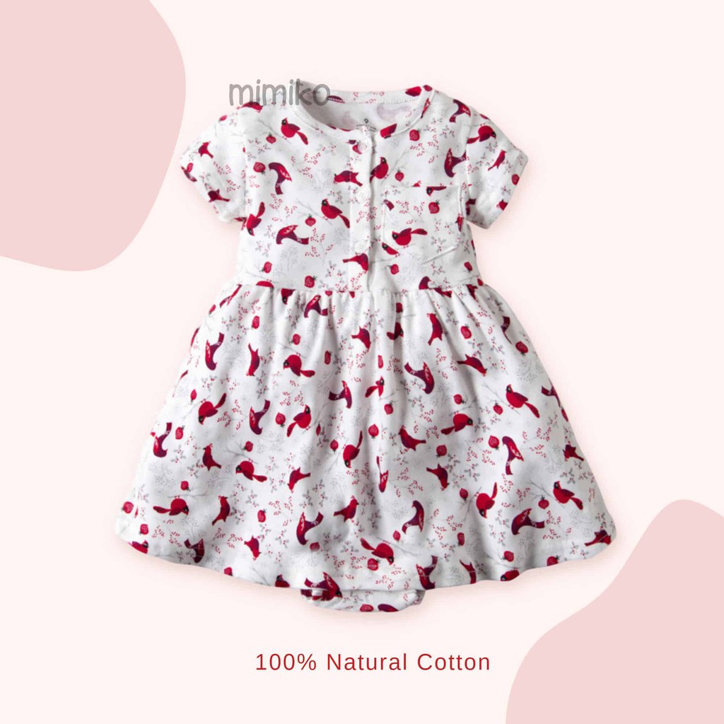 Mimiko - Birdy Dress Baju Rok Pesta Terusan Balita Bayi Perempuan