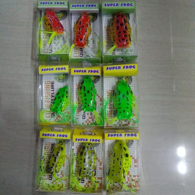 Umpan katak kodok mainan/jump frog ikan gabus/toman