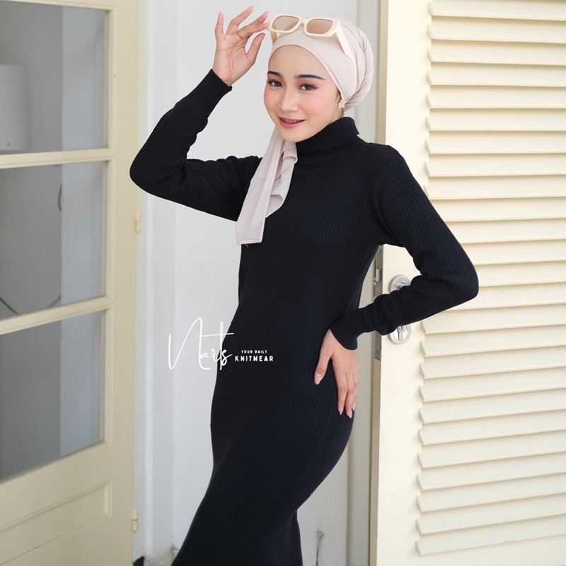 Long Dress Bodycon Rajut / Long Dress Rajut Korea / Bodyfit