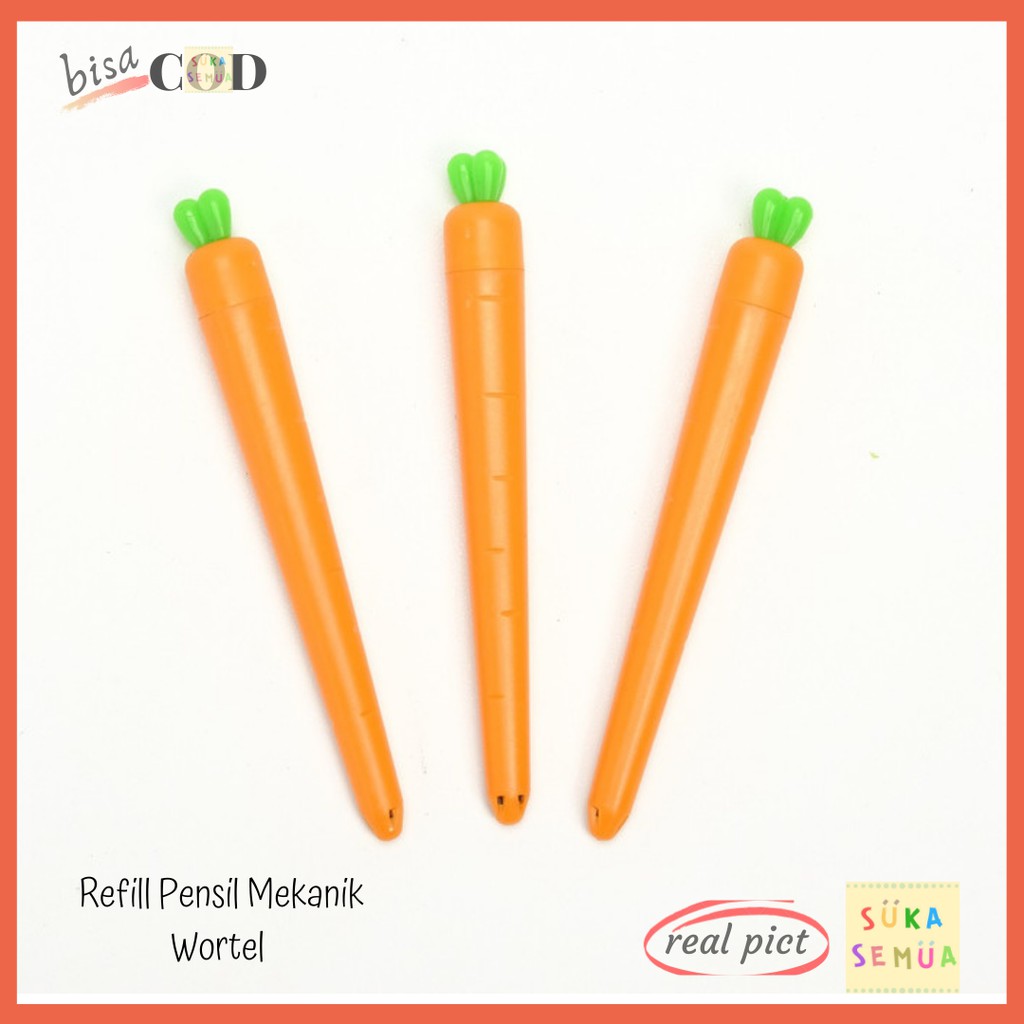 

Isi Ulang Pensil Mekanik Wortel / Carrot // Cetek Sekolah Refill Refil Pilot