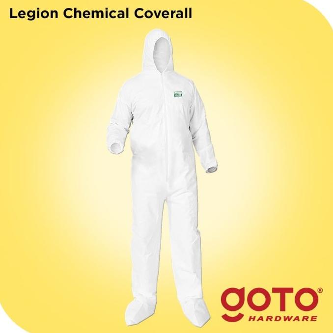 Legion Hazmat Suit Chemical Coverall Wearpack Disposable Baju Apd