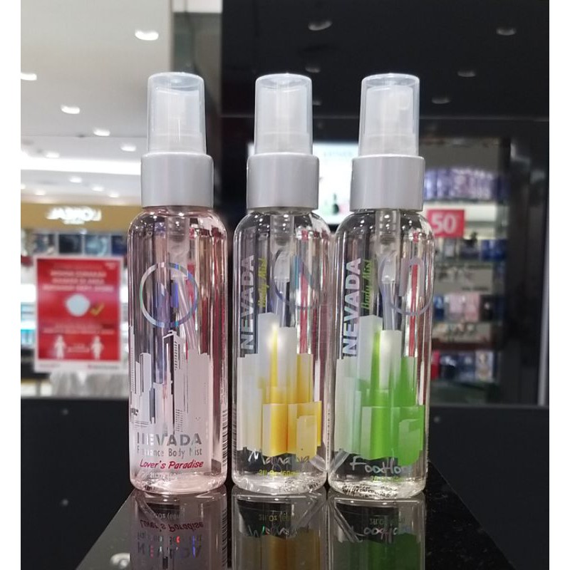 body mist nevada 133rb 5pc bisa pilih