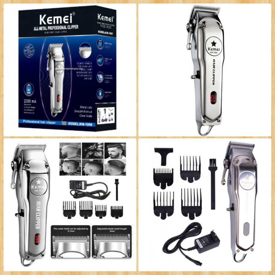 ORIGINAL KEMEI KM 1996 PROFESSIONAL BARBER ALAT CUKUR MESIN CUKUR