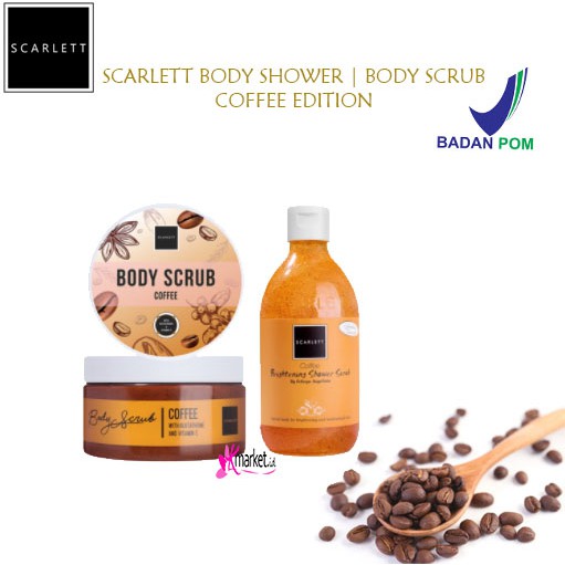 Scarlett Whitening Perfect Coffee Edition [BODY SHOWER COFFEE | BODY SCRUB COFFEE] 100% Original