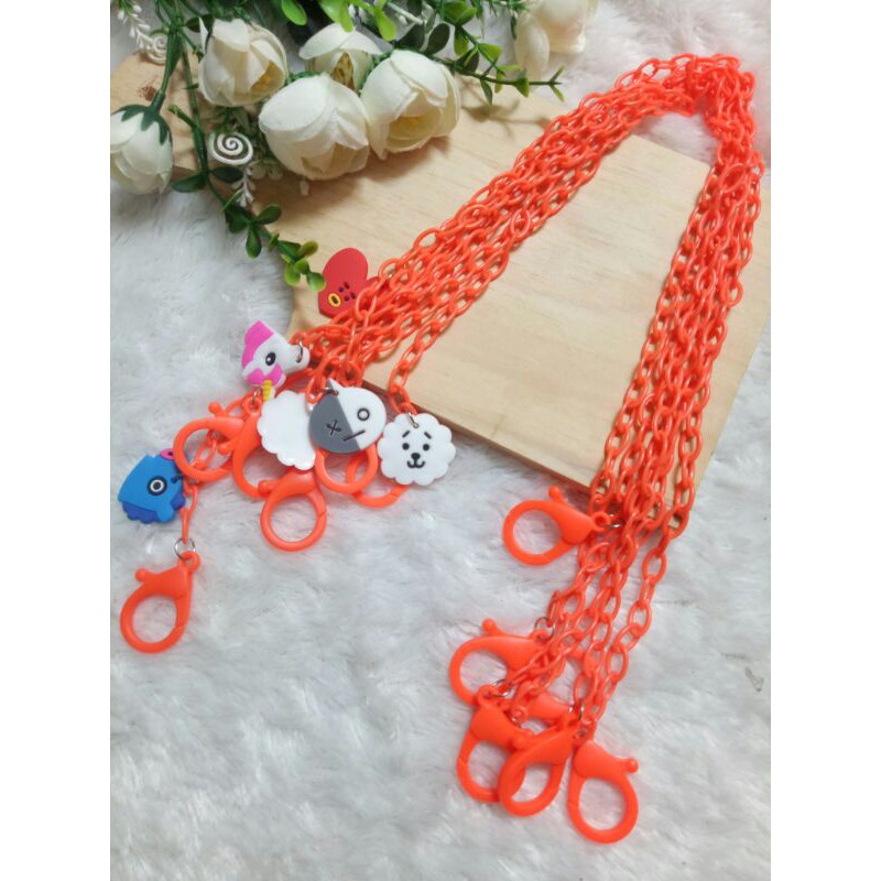 kalung masker anak / strapmask karakter / talimasker