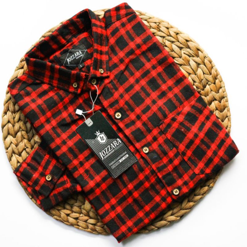 Kemeja flanel cowok lengan panjang casual flannel distro