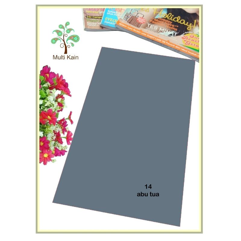 Bahan multi Kain Rayon Uniqlo mukena Meteran dan Grosir Quality Super-14 abu tua