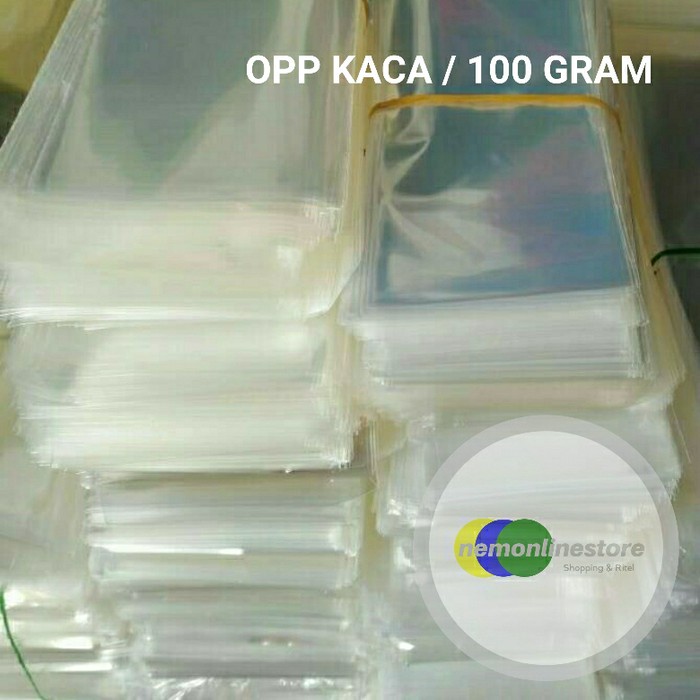 

plastik opp kaca souvenir aksesoris/ plastik opp bening murah per ons