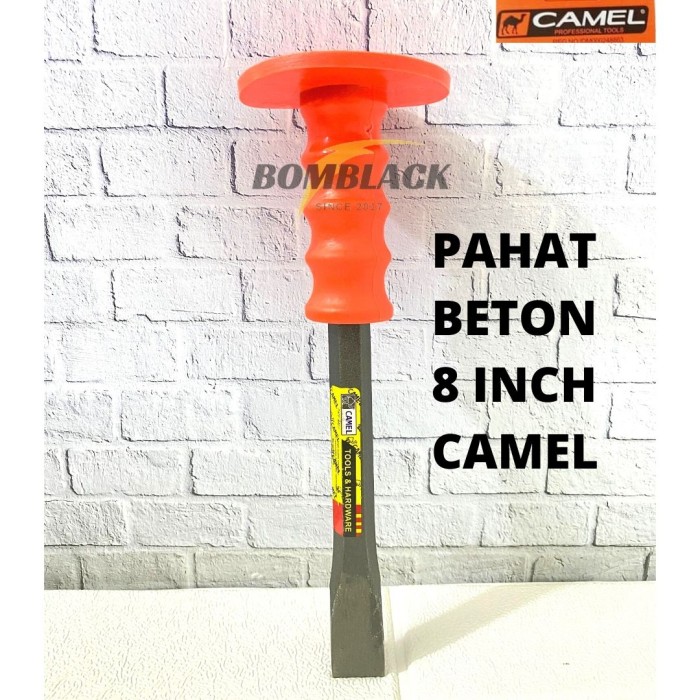 CAMEL Pahat Beton 8 inch Betel Topi Fiber Pipih Bodem Bobok Batu Bulat