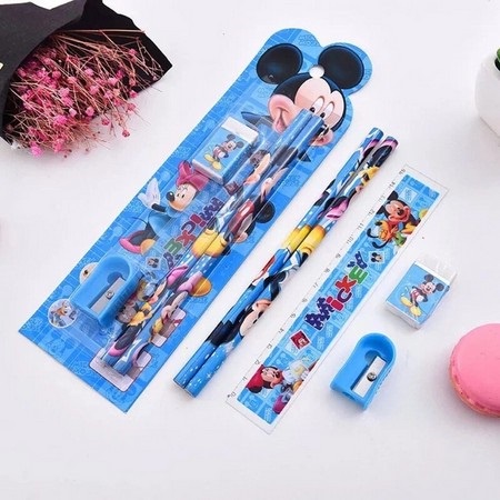 Alat Tulis 5in1 Karakter Set / Alat Tulis Sekolah Mini Stationery / Paket Souvenier Set Anak / Pelengkapan Sekolah 5 In 1 Korean Cute Stationery Set for Gift Set