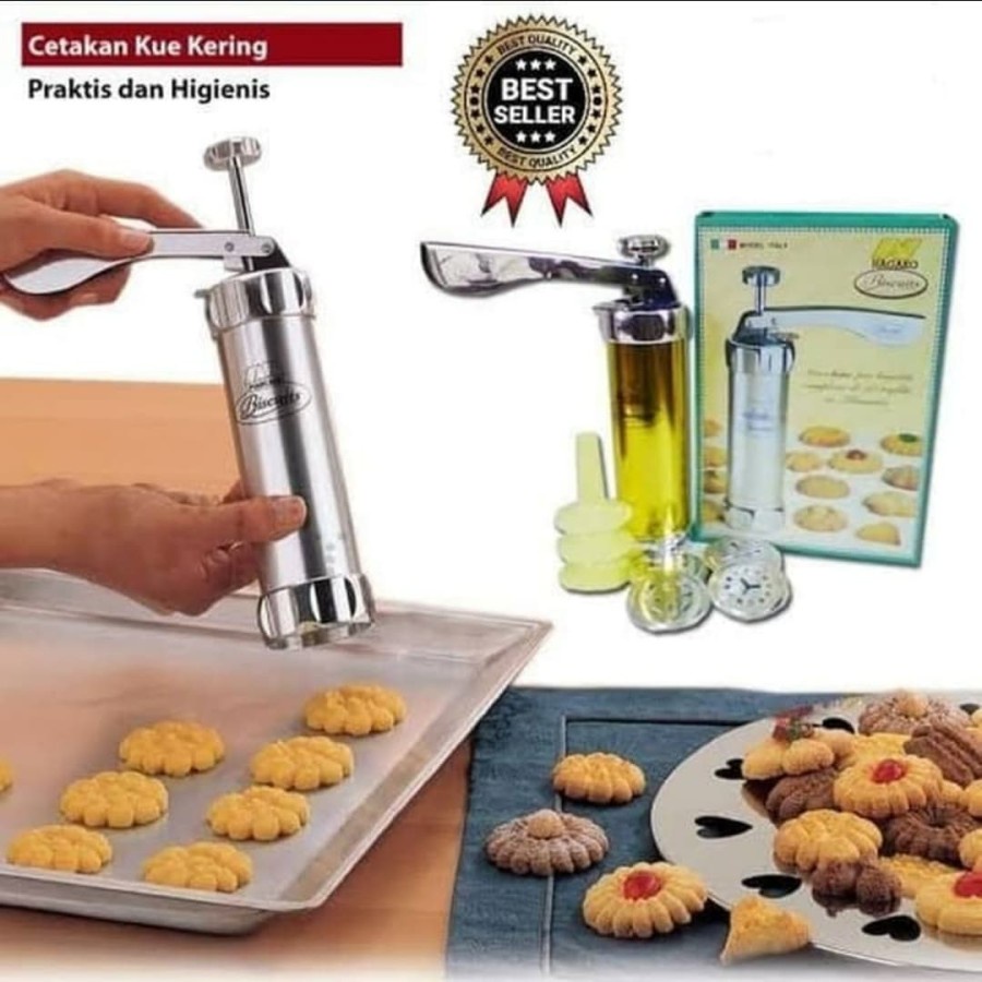 Biscuit cake maker set cookies mold dapur kitchen pastry cetakan kue biskuit alat rumah tangga Nagako