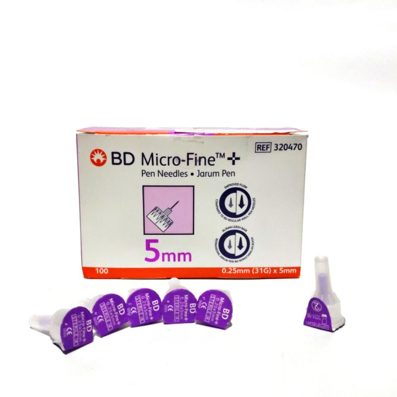 Jarum Insulin BD Microfine 31 G Ungu 0,25 x 5 mm