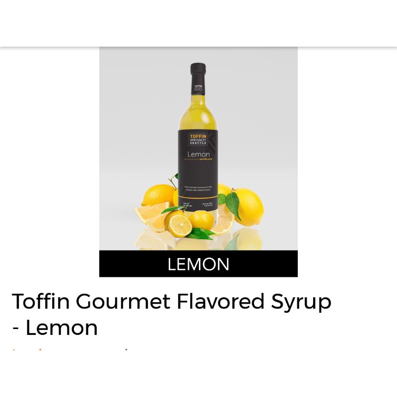 

Toffin Lemon Syrup 750ml || Lemon Sirup Minuman Cafe 750ml