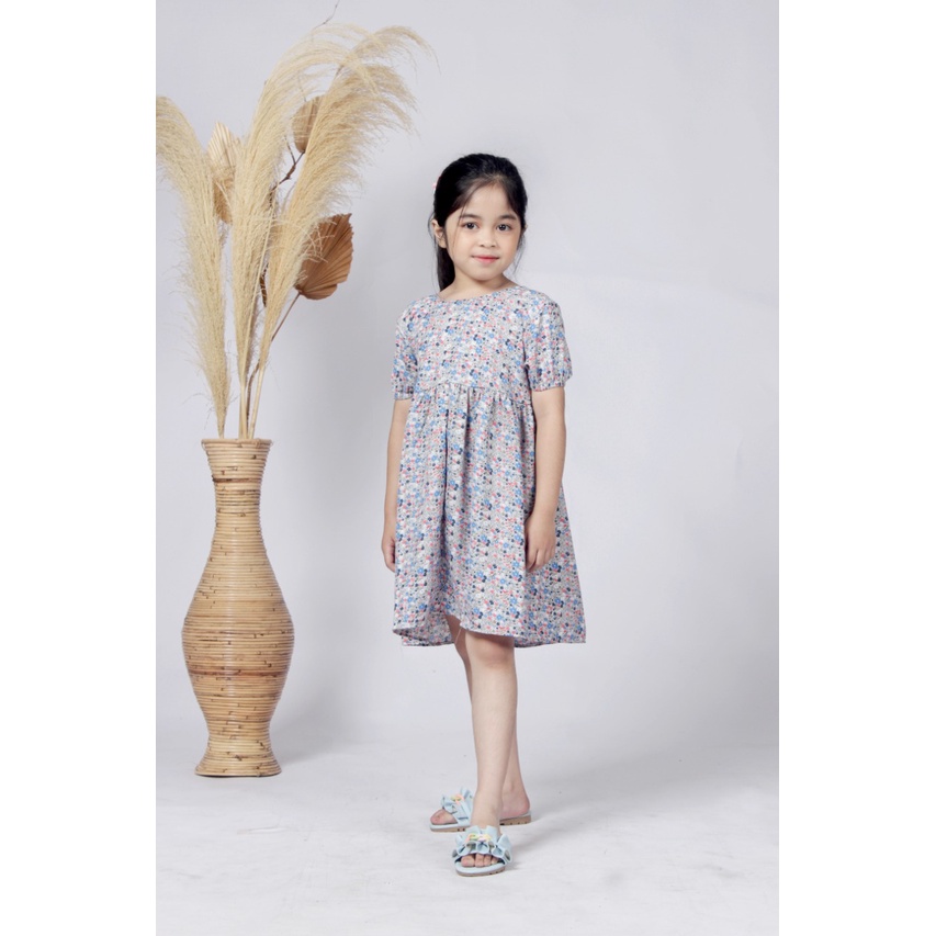 Zahra Dress Anak Perempuan Kabuka Bahan Toyobo | Pakaian Anak Lucu Umur 1-6 Tahun