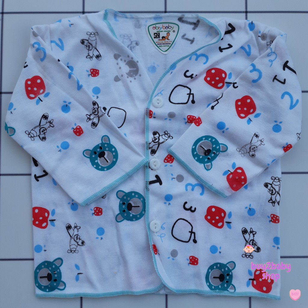 Baju Lengan Panjang Bayi Abiy Baby 0-4 Bulan 1 PCS
