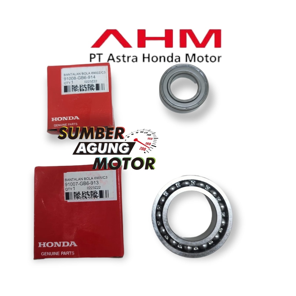 LAKER BEARING NOKEN AS 6905 6902 C3 KANAN KIRI GRAND SUPRA LEGENDA PRIMA STAR WIN ORIGINAL AHM