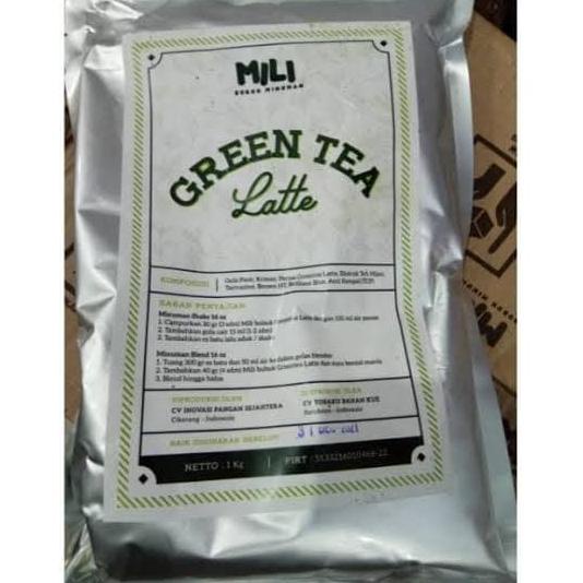 (BISA COD) Mili green tea bubuk minuman teh hijau serbuk powder drink 1000 gr LIMITED EDITION Kode 6
