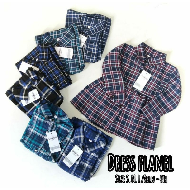 Kemeja Flanel Kotak Anak Perempuan