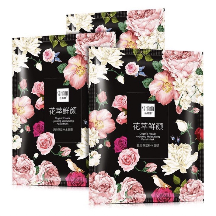 SENANA Masker Wajah Rose Sheet Mask Skin Pelembab BQ026