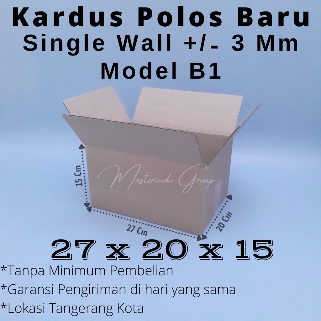 

Kardus | Box | Karton Polos 27x20x15 Cm