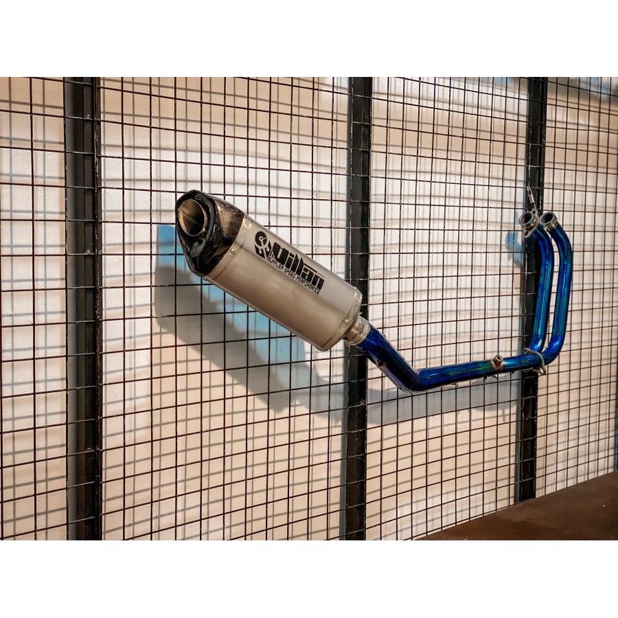 KNALPOT VILLAN MV1 silver CBR250rr Ninja250 z250 Mt25 R25