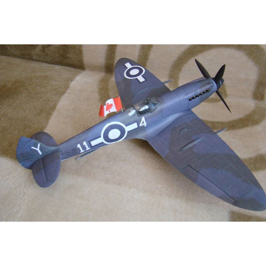 DIY Model Kertas Perang Dunia II pesawat tempur Inggris Seafire Mk.XV