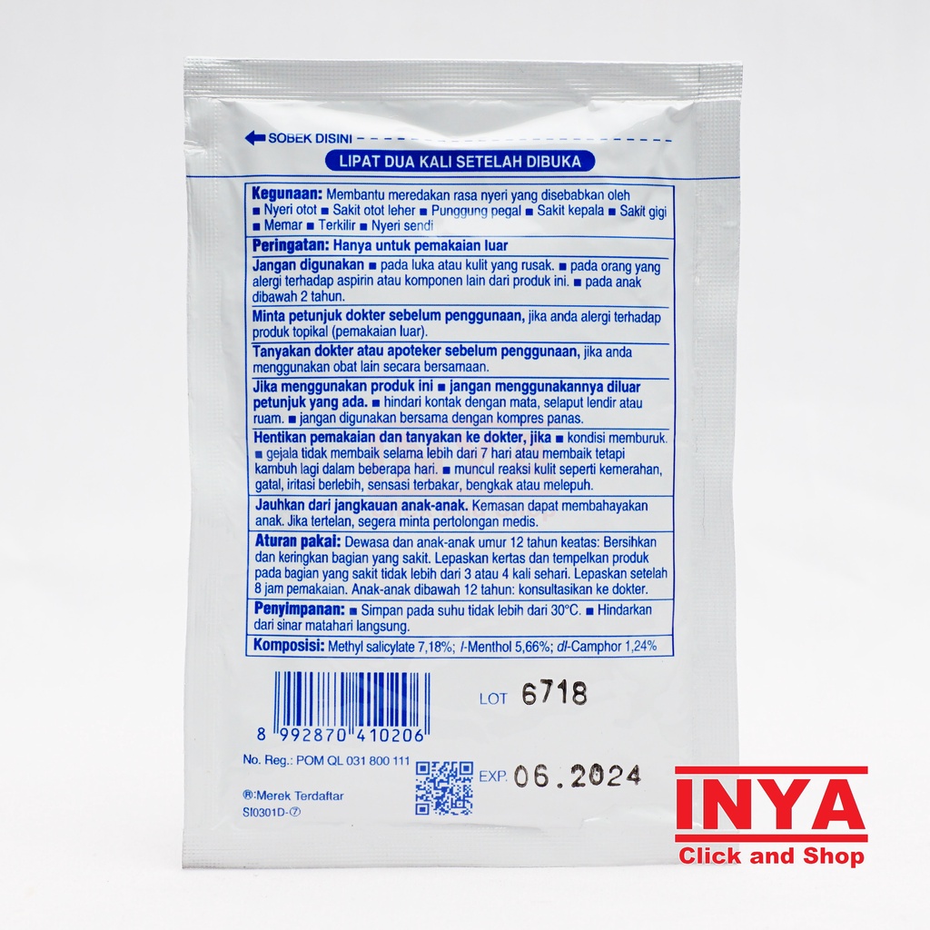 SALONPAS HISAMITSU Pack isi 12x1 Lembar - Muscle Medicated Patch - Koyo