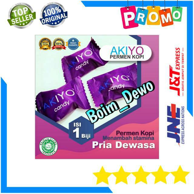 Akiyo Candy Permen Kopi Ginseng Stamina Pria